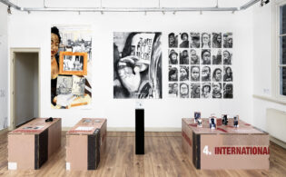 My works on the back wall in Black and Revolutionary 2017